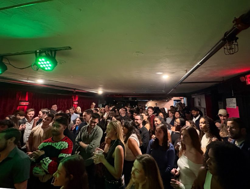 A packed Meet Market event
