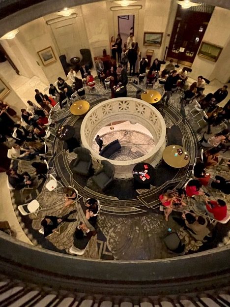 Guests around a table